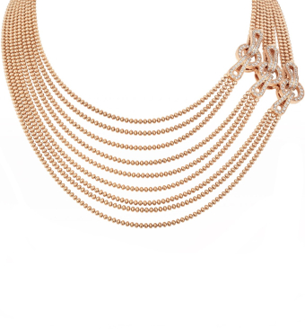 Колье Cartier Agrafe Medium Semi-Paved N7424426