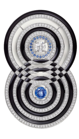 Брошь Cartier Geometrie & Contrastes Sapphire Paved CRH5000046