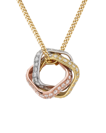 Подвеска Cartier Trinity Paved Cushion Pendant N7424567