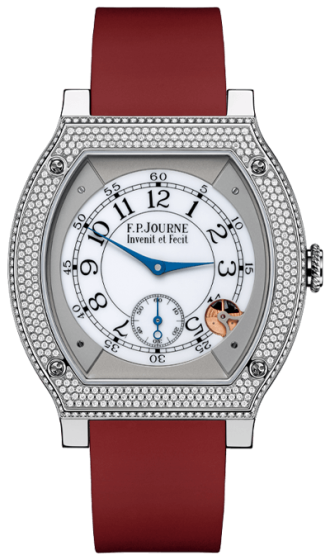 F.P. Journe Elegante 48 mm Titanium Set With Diamonds Burgundy