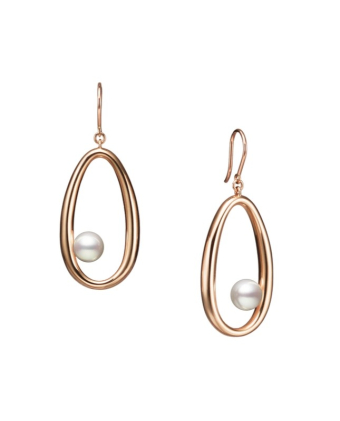 Серьги Mikimoto Moon Dew Pierced Earrings PE-1735PI