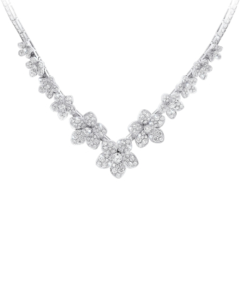 Колье Wild Flower V Shape Diamond Necklace RGN756