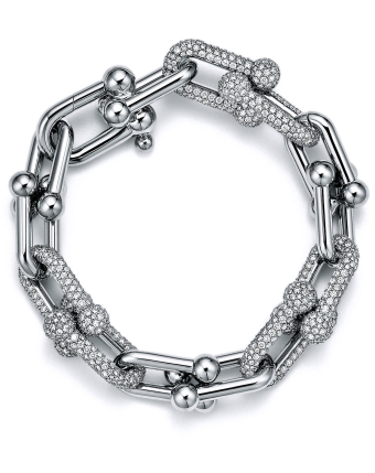 Браслет Tiffany HardWear Large Link Bracelet Pavé Diamonds 72303709