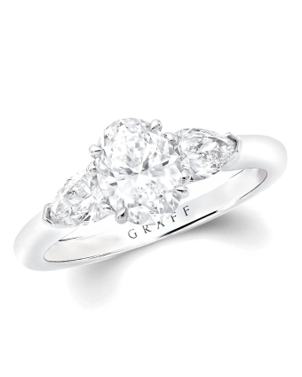 Кольцо для помолвки Graff Promise Oval Diamond Engagement Ring OP01