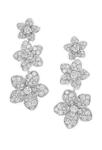 Серьги Graff Wild Flower Diamond Drop Earrings RGE1735