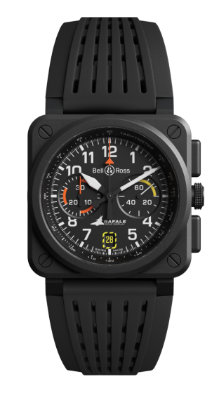 Bell & Ross BR-03 Chrono Rafale Solo Display 42 mm BR0394-RSD-CE/SRB