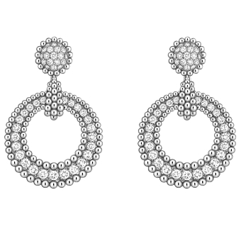 Серьги Van Cleef & Arpels Perlee Diamonds VCARPMBF00