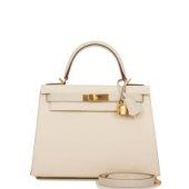 Сумка Hermes Special Order (HSS) Kelly Sellier 28 Nata and Craie Epsom Gold Hardware