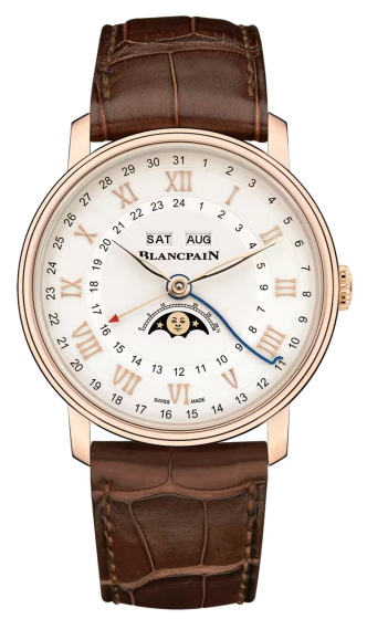 Blancpain Villeret Quantieme Complet Phases de Lune GMT 40.5 mm 6676 3642 55B