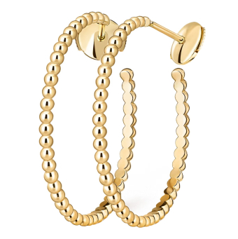 Серьги-кольца Van Cleef & Arpels Perlee Perles d'or Small VCARO3YD00