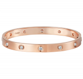 Браслет Cartier Love Bracelet 10 Diamonds, артикул: B6040617