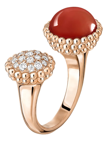 Кольцо на два пальца Van Cleef & Arpels Perlee Couleurs VCARO9SV00