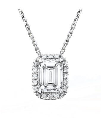Подвеска Cartier Destinée Pendant, Emerald-Cut Diamond, Paved N7424548