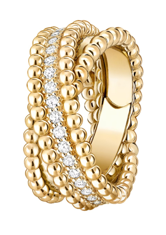 Кольцо Van Cleef & Arpels Perlee Diamonds duo VCARP9XO00