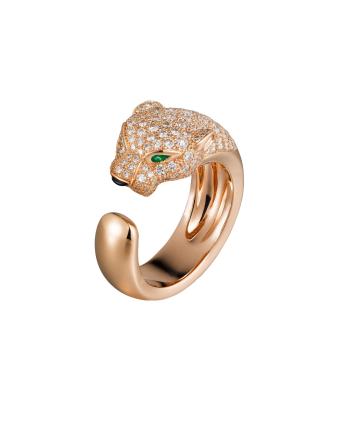 Кольцо Cartier Panthere de Cartier Half-Paved Ring Medium Model N4742200