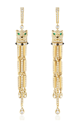 Серьги Cartier Panthere de Cartier earrings, Paved H8001243