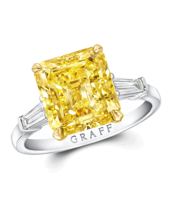 Кольцо для помолвки Graff Promise Emerald Cut Yellow Diamond Engagement Ring YET01