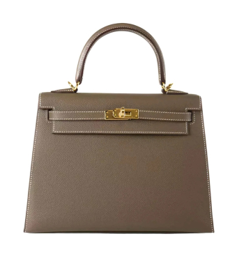 Сумка Hermes Kelly 25 Epsom Etoupe GHW