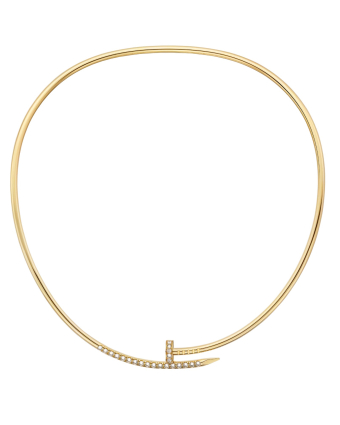 Колье Cartier Juste un Clou Reverse-Set Diamonds Torque Necklace Small Model N7424574