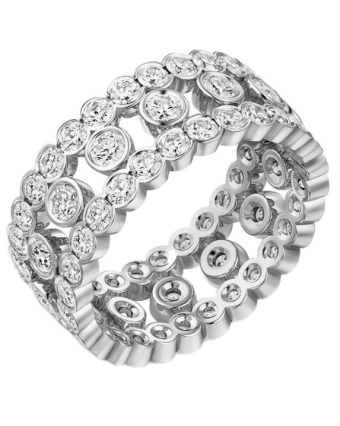 Кольцо Cartier Broderie de Cartier Triple Row Diamonds N4775052