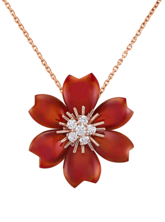 Брошь-подвеска Van Cleef & Arpels Rose de Noel Small VCARO9B400