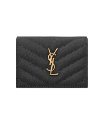 Кардхолдер Saint Laurent Cassandre Matelasse Flap Card Case In Grain De Poudre Leather 