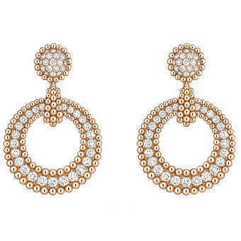 Серьги Van Cleef & Arpels Perlee Diamonds VCARP9XM00