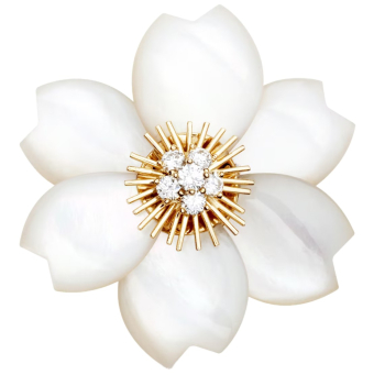 Брошь Van Cleef & Arpels Rose de Noel Medium VCARA53400