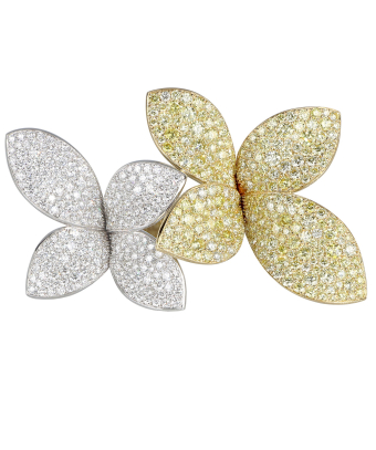 Кольцо Pasquale Bruni Giardini Segreti Double Flower Aura Ring 16604BG