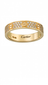 Обручальное кольцо Cartier Love Wedding Band Diamond-Pave, артикул: B4083300