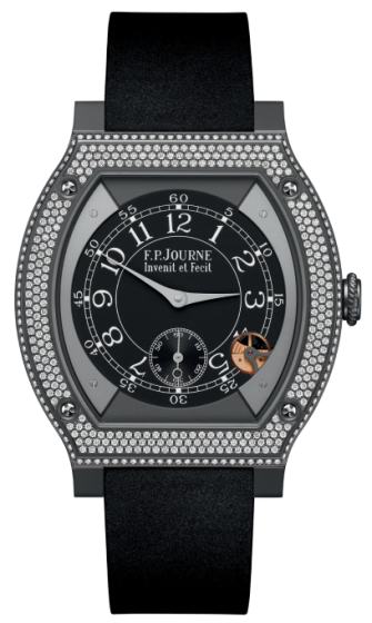 F.P. Journe Elegante 48 mm Titalyt® Set With Diamonds Black