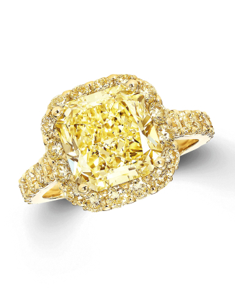 Кольцо для помолвки Graff Icon Radiant Cut Yellow Diamond Engagement Ring RGR647