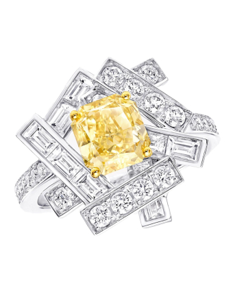 Кольцо Graff Threads Yellow and White Diamond Ring RGR827