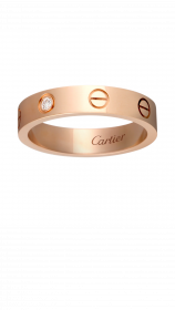 Обручальное кольцо Cartier Love Wedding Band 1 Diamond, артикул: B4050700
