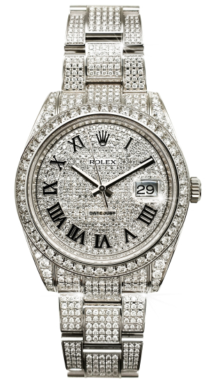 Rolex Datejust II Diamonds Full Pave Tuning 41 mm 126300 CUSTOM