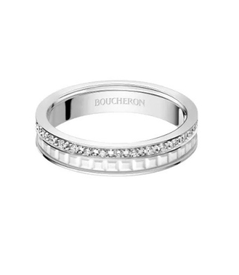Кольцо Boucheron Quatre Wedding Band Double White Edition JAL00002