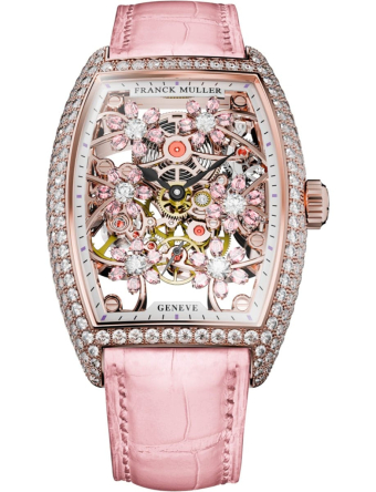 Franck Muller Cintree Curvex Cut Flower 31 x 43 mm 2850 S6 SQT CURVEX CUT FLOWER SA D 5N PINK