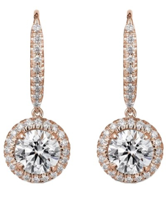 Серьги Cartier Destinée Sleeper Earrings 2 Brilliant-Cut Diamonds Paved N8515125