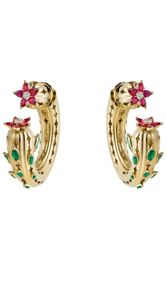 Серьги Cartier Cactus de Cartier Emeralds 2 Diamonds H8000775