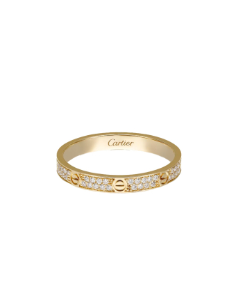 Кольцо Cartier Love Ring Paved Mini Model B4218000