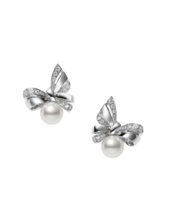 Серьги Mikimoto Jeux de Rubans Pierced Earrings PE-1699PU