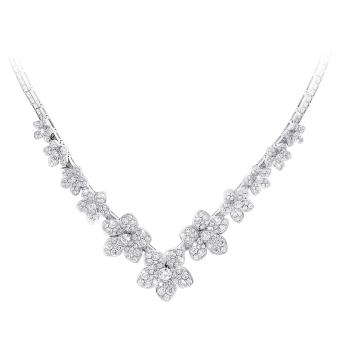 Колье Wild Flower V Shape Diamond Necklace RGN756