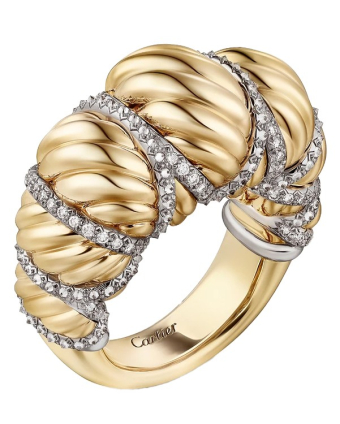 Кольцо Cartier Libre Tressage Diamonds N4793452