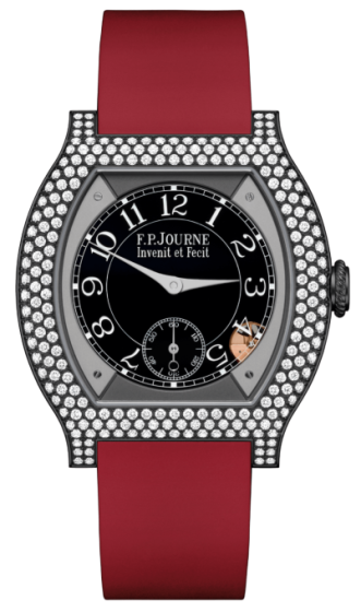 F.P. Journe Elegante 40 mm Titalyt® 12 Rows of Diamonds Red