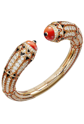 Браслет Cartier Geometrie & Contrastes Coral Paved H6025717