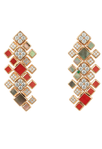 Серьги Cartier [Sur]naturel Coral Paved CRH8000655