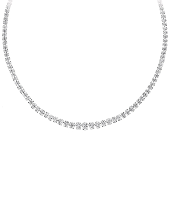 Колье Graff Classic Graff White Oval Diamond Graduated Line Necklace RGN840