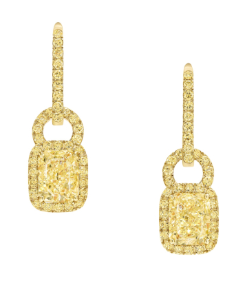 Серьги Graff Icon 8 Radiant Yellow Diamond Earrings RGE1987