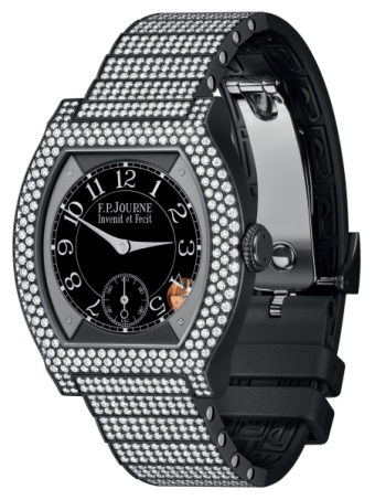 F.P. Journe Elegante 40 mm Titalyt® 12 Rows of Diamonds and Set Bracelet Black