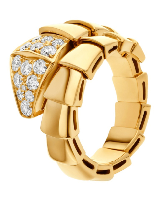 Кольцо Bvlgari Serpenti Viper Scaglie One-Coil Ring 361131